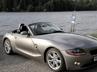 BMW Z4 2.5I 6 sylinder - 192HK Ny EU - sølv, sort skinn