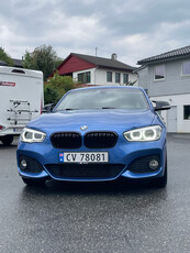 BMW 1-serie 116i M Sport, manuell, lav km stand og fint utstyrt