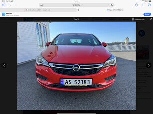 Opel Astra 1,4 Turbo 150hk Premium aut. Usedvanlig flott bil