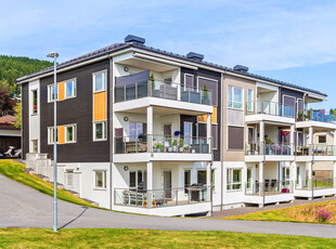 Meget pen 2-roms selveierleilighet med god planløsning. Fin overbygd terrasse! Parkering medfølger.