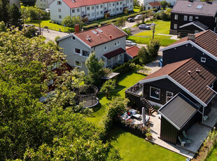 Lekkert oppusset halvpart vertikaldelt tomannsbolig. Nydelig hage med gode solforhold. Tilbaketrukket og skjermet!