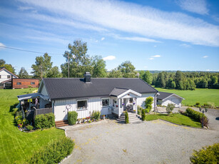 TANGEN - Innbydende og innholdsrik enebolig med herlige uteplasser og hage. Dobbelgarasje. Jordvarme.