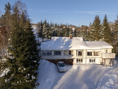 Stor og innholdsrik enebolig med 3-roms utleiedel. Attraktivt boligområde med kort gangavstand til marka og skole + bhg.