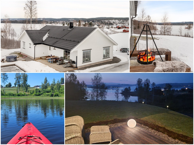 Idyllisk beliggende med flott utsikt i enden av blindvei! Planeffektiv bolig med alt på en flate. God plass for garasje.