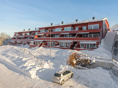 Selveier terrasseleilighet over to plan, med lave fellesutgifter og gjennomgående innflytningsklar standard. Solrikt!