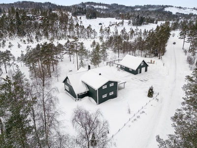 Innholdsrik og flott enebolig m/ romslig garasje og nesten 5 mål tomt | Landlig og naturskjønn beliggenhet