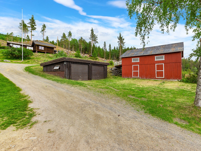 Stor eiendom i Uvdal på 93 mål. Bolig, stabbur, dobbel garasje, låve. Fiske- og jaktrett. Småbruk. Ikke boplikt