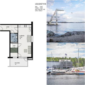 Ny pris | 2-roms hjørneleilgihet på 53 m² med balkong på 10 m² | Lav. dok. avg. | Est. ferdigstillelse Q1 2024