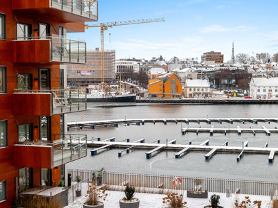 Helt ny endeleilighet - 2 balkonger - Parkering - Utsikt - Lys fra tre sider!