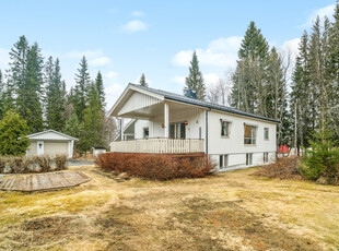 Innholdsrik enebolig i rolig og barnevennlig område. To garasjer, carport og grillhus.