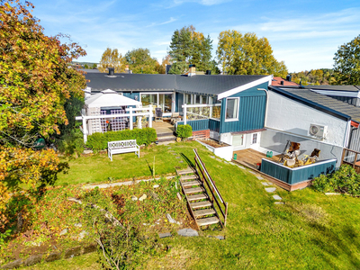 Enebolig med garasje - Solrike og usjenerte terrasser - Grenser til fint fellesområde - Barnevennlig beliggenhet.