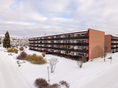 Flott 3 (2)-roms toppleilighet med gode solforhold og utsikt mot Mjøsa. Heis i blokken og gangavstand til butikker m.m.