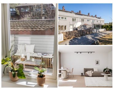 Unikt, påkostet og moderne rekkehus o/to plan med solfylt terrasse | Garasjeplass | Markterrasse 46 kvm | Barnevennlig