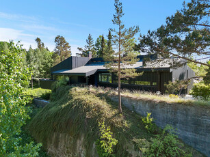 Unik arkitekttegnet enebolig med usjenert og flott naturtomt på ca 1,8 mål - Solrikt - Barnevennlig - Dobbel carport