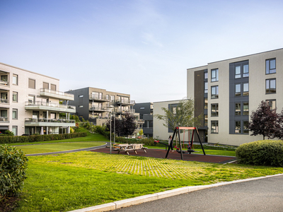 Kolbotn Sentrum - Nyoppført 3-roms leilighet i Kantorbekken Terrasse - Romslig og solrik terrasse