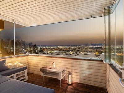 Lekker 2-roms med innglasset balkong - Fantastisk utsikt - Vv. inkl. - Nærhet til marka. Ca 400 meter til Tveita T-bane
