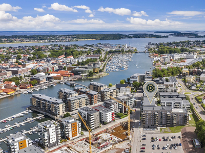 Kaldnes Brygge - Nyere og moderne selveierleilighet i byggets 2. etasje m/heis og balkong | Supersentralt!