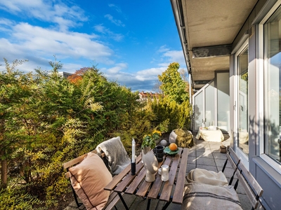 Stilren og moderne 2-roms med solrik terrasse på hele 18,5 m² | 